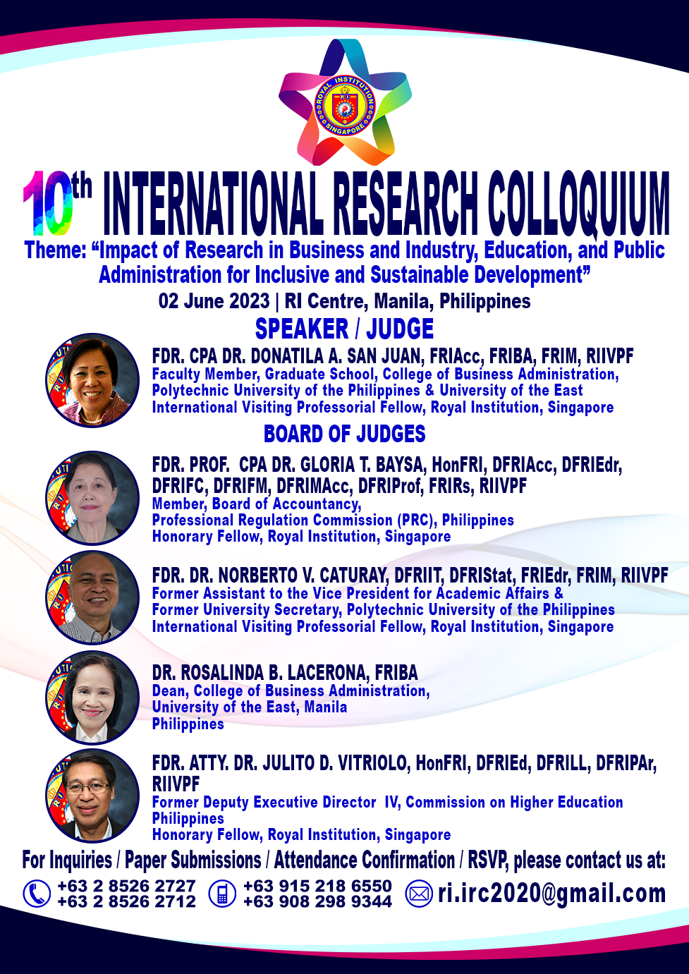 Royal Institution's 10th International Research Colloquium photo 2