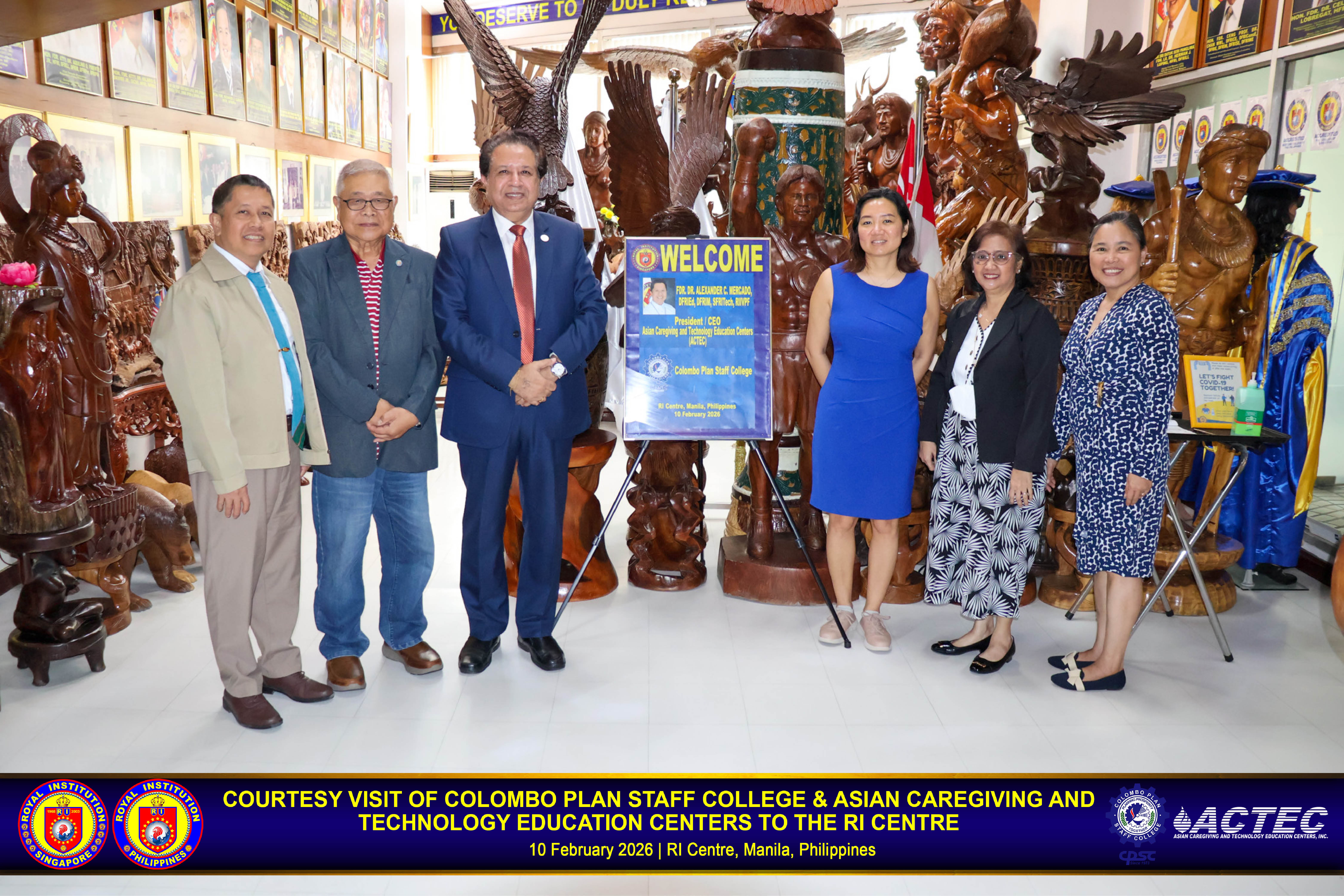 Colombo Plan Staff & Asian Caregiving and Technology Education Centers courtesy visit to the RI Centre