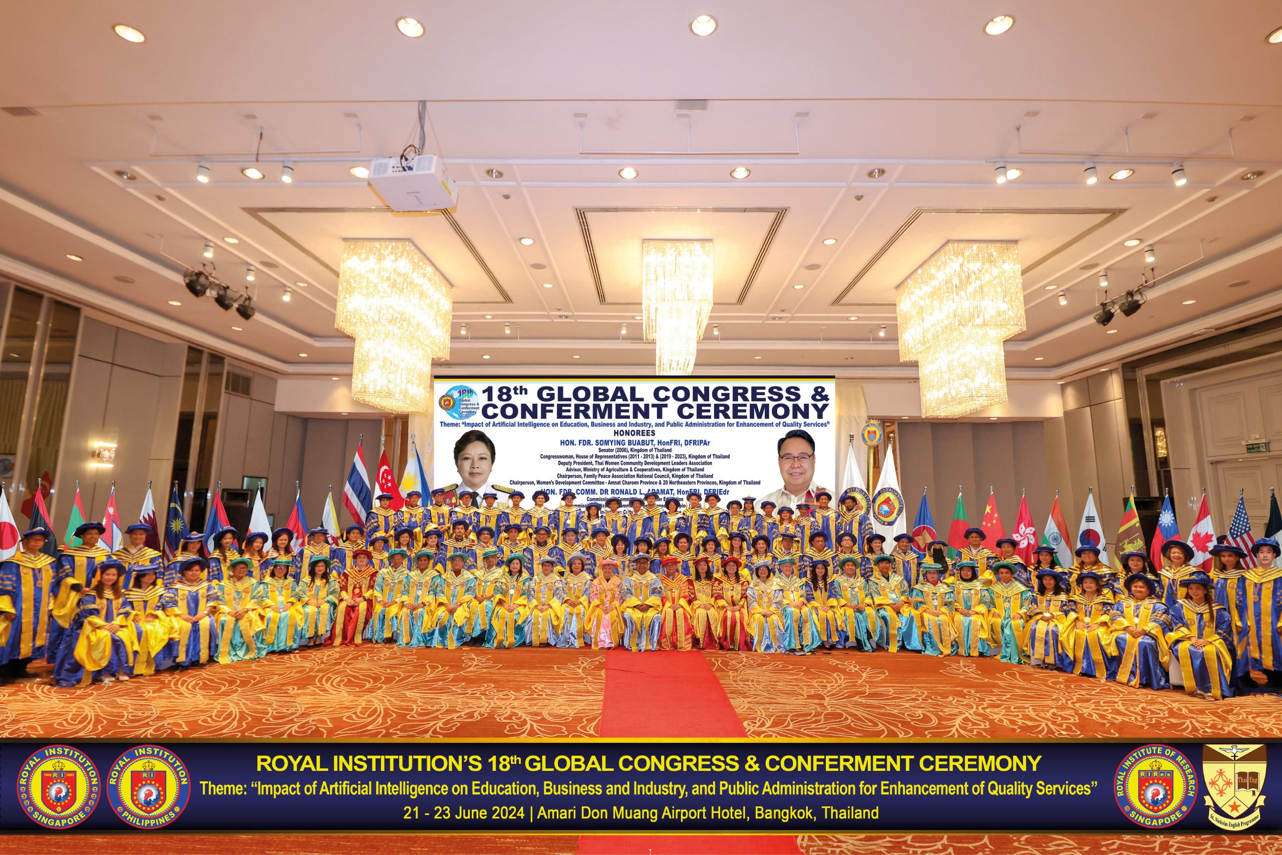 ROYAL INSTITUTION HOLDS ITS 18th GLOBAL CONGRESS & CONFERMENT CEREMONY