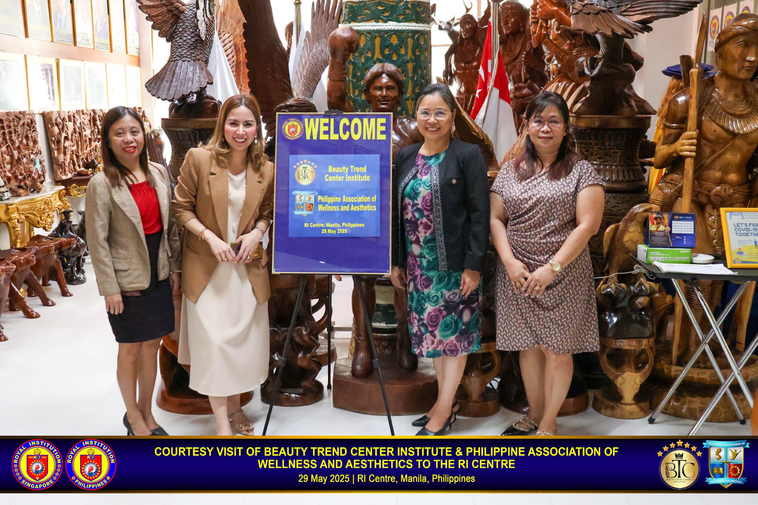 Courtesy Visit of Beauty Trend Center Institute and the Philippine Association of Wellness and Aesthetics to the RI Centre