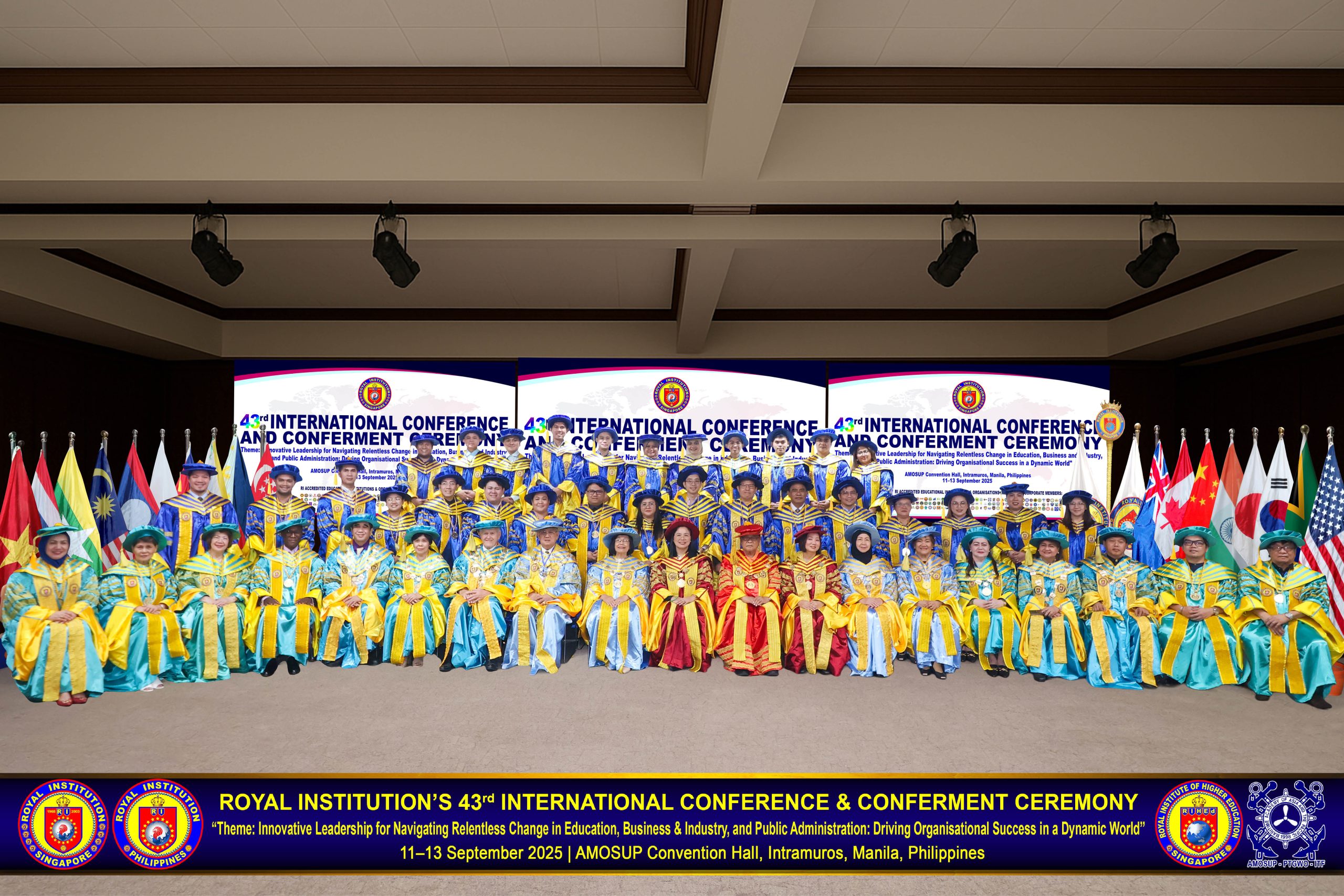 ROYAL INSTITUTION HOLDS ITS 43rd INTERNATIONAL CONFERENCE AND CONFERMENT CEREMONY