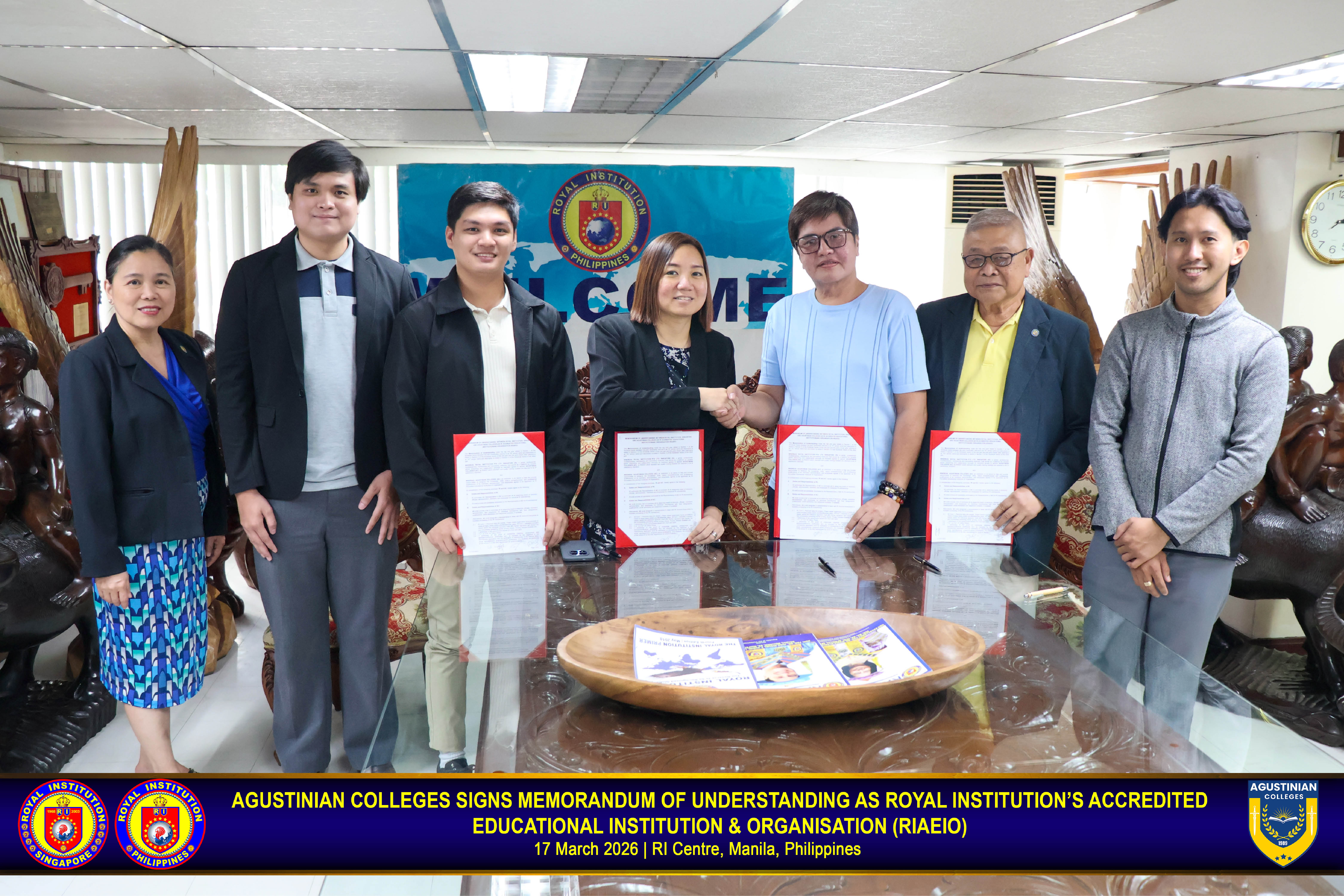 Agustinian Colleges signs a Memorandum of Understanding as RIAEIO