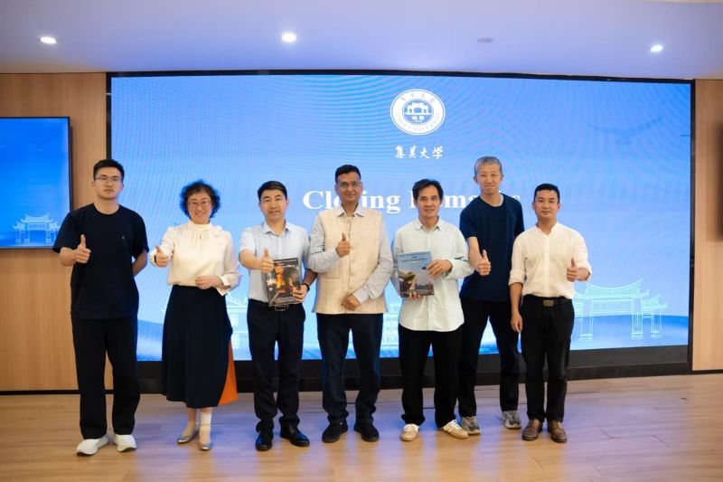 Book Release and Honoured in the oldest Maritime University in China - Dr., Capt. VIVEK J.