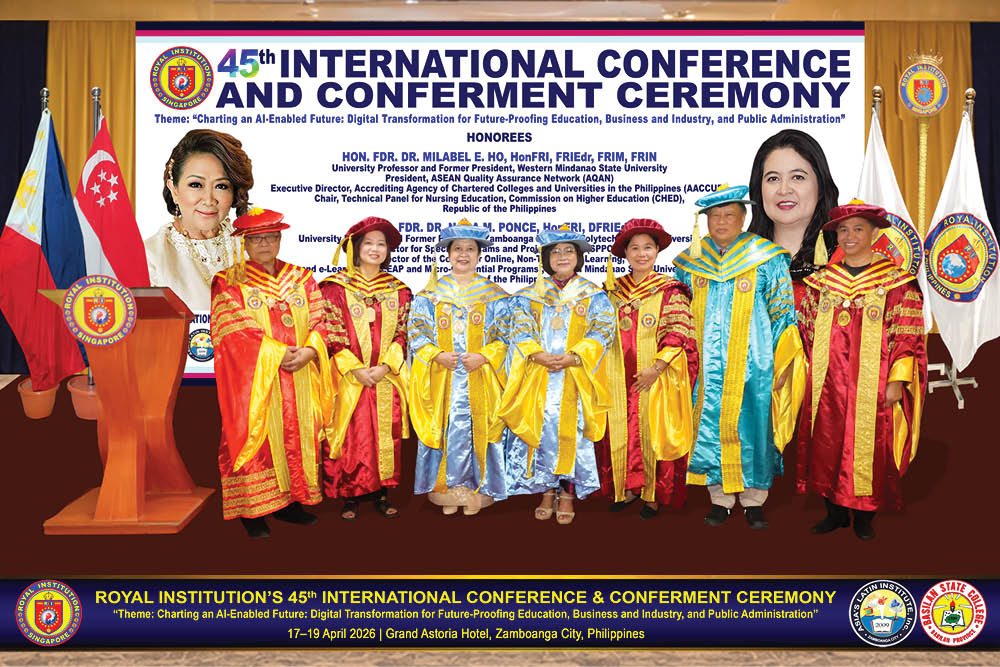 ROYAL INSTITUTION HOLDS ITS 45th INTERNATIONAL CONFERENCE AND CONFERMENT CEREMONY