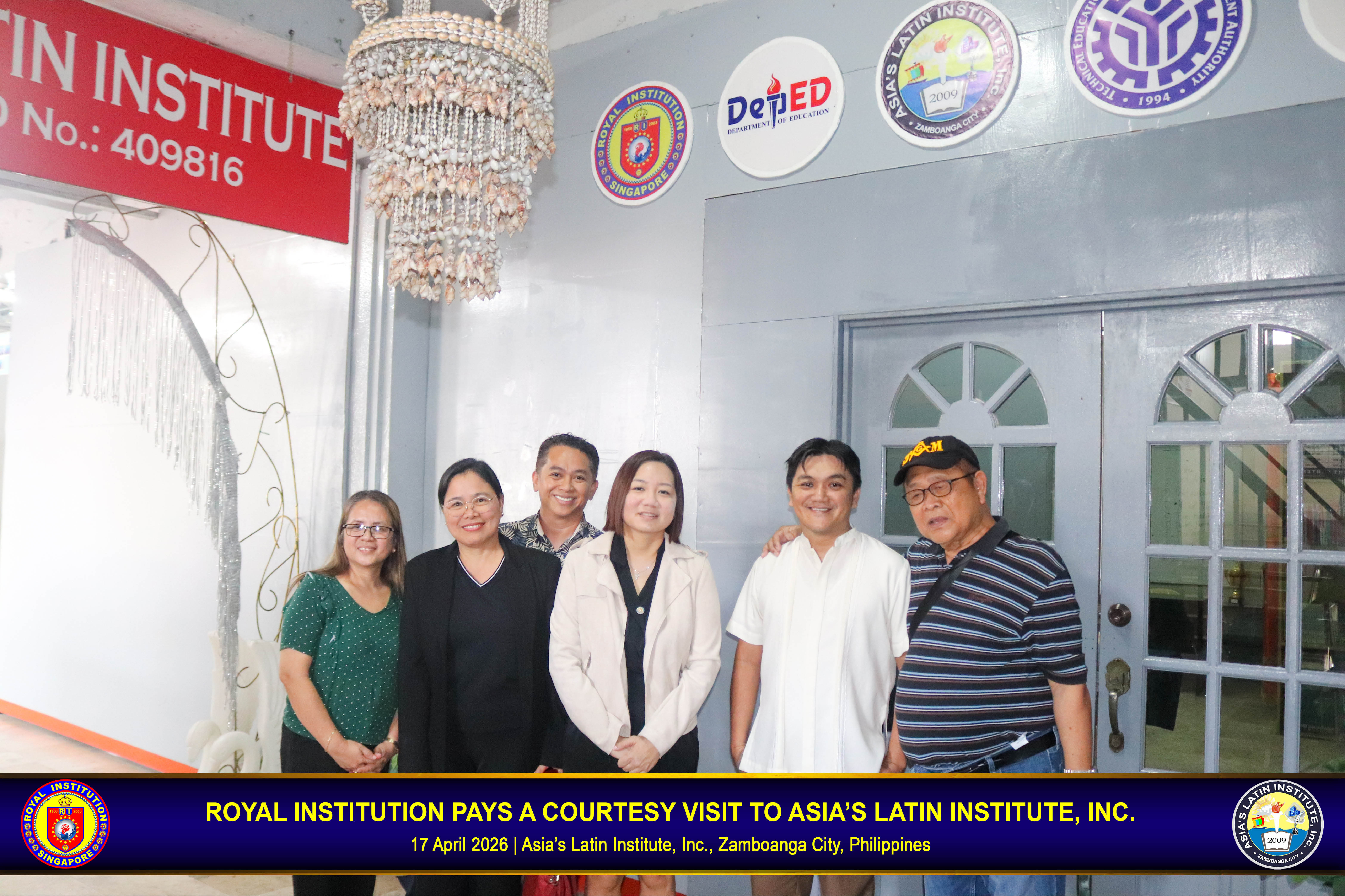 ROYAL INSTITUTION PAYS A COURTESY VISIT TO ASIA'S LATIN INSTITUTE, INC.