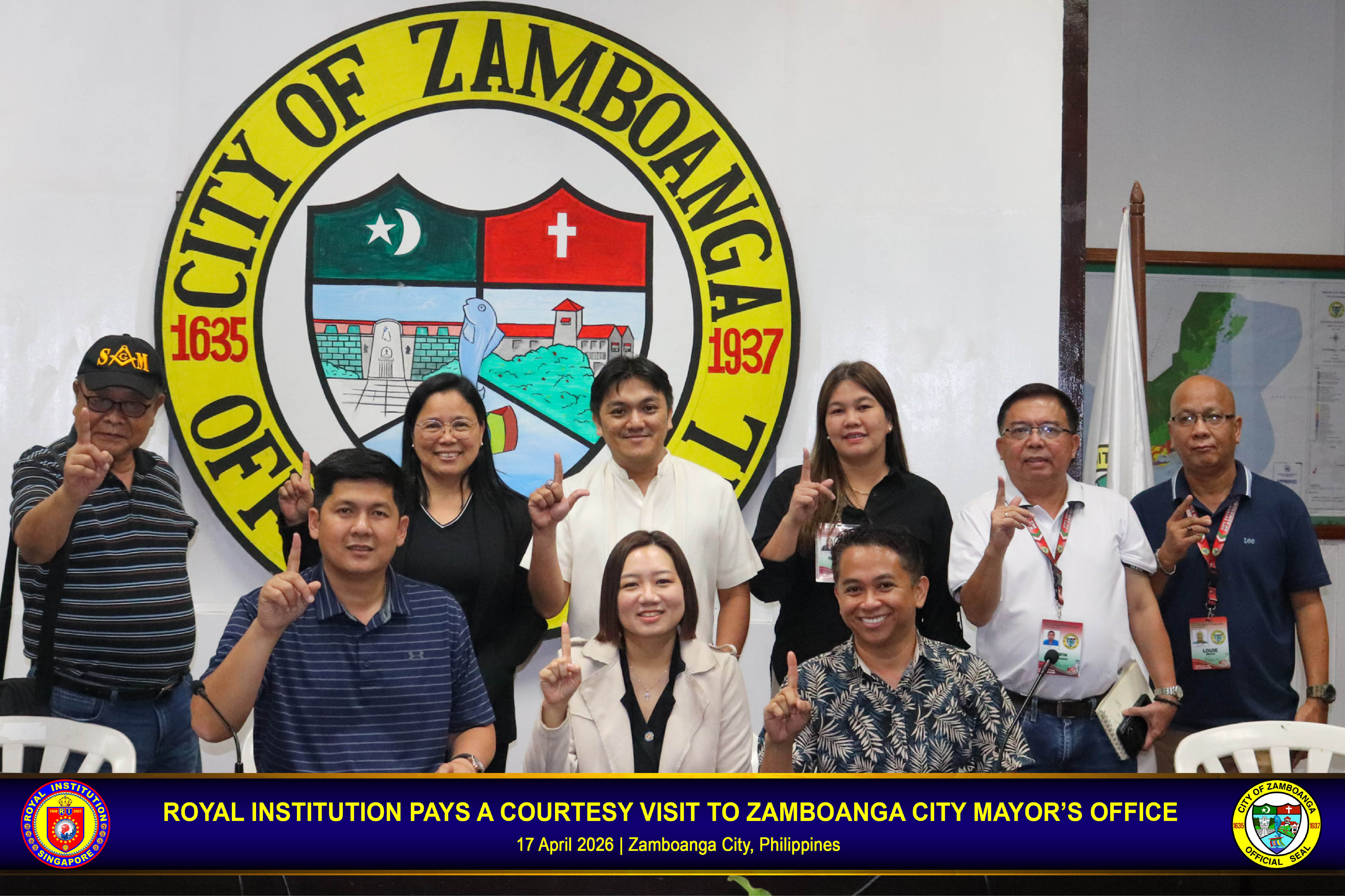 ROYAL INSTITUTION PAYS A COURTESY VISIT TO ZAMBOANGA CITY MAYOR'S OFFICE