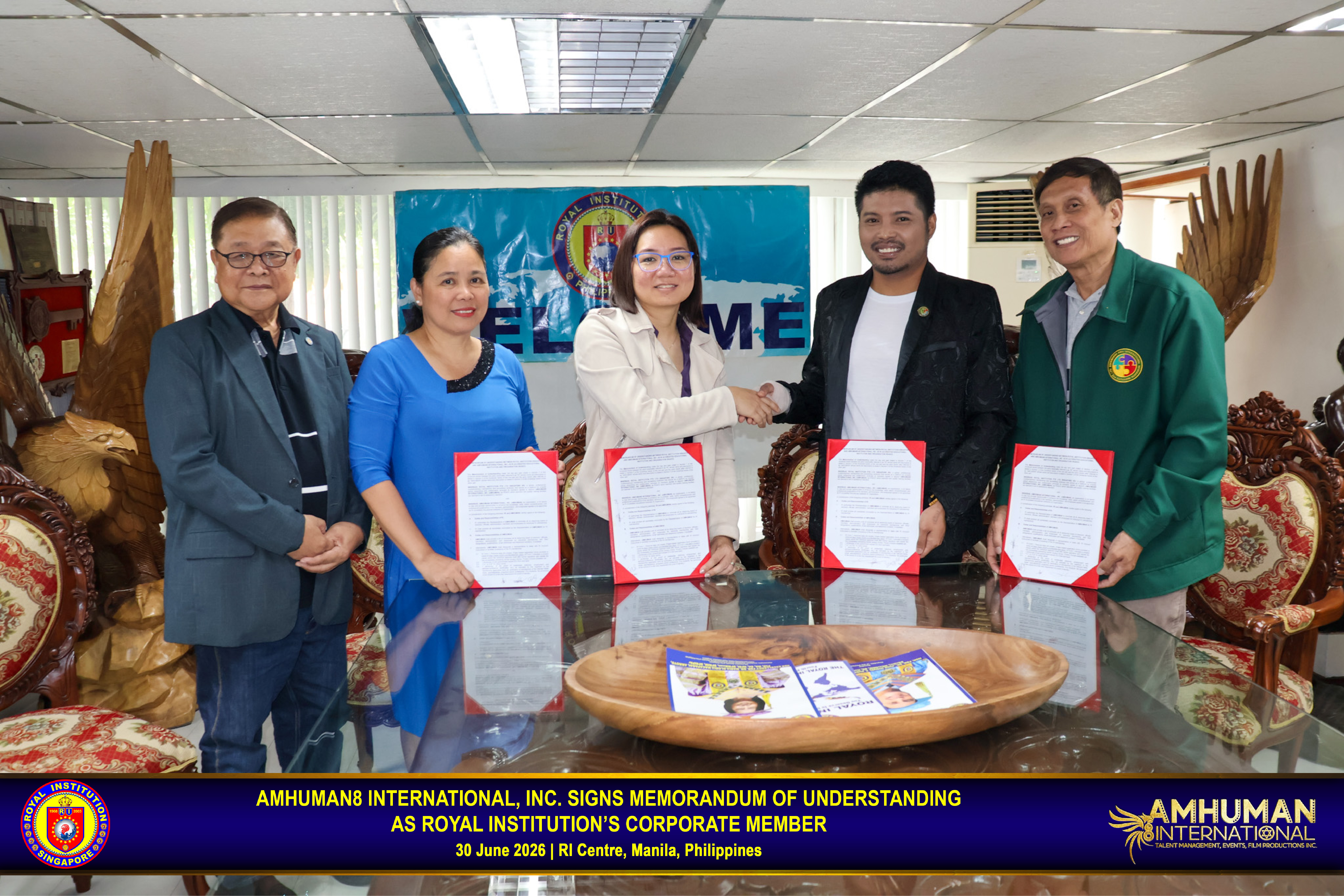 AMHuman 8 International Inc, signs MOU as RI Corporate Member (RICM)