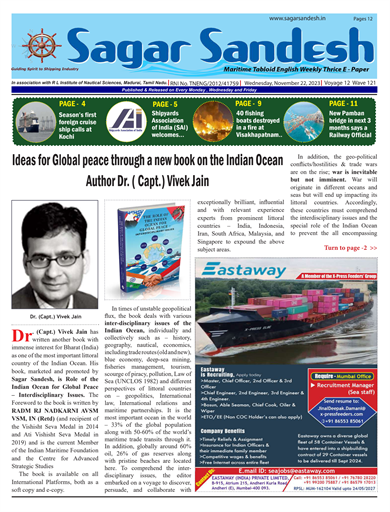 Dr., Capt. VIVEK J. - Global Peace through the Indian Ocean